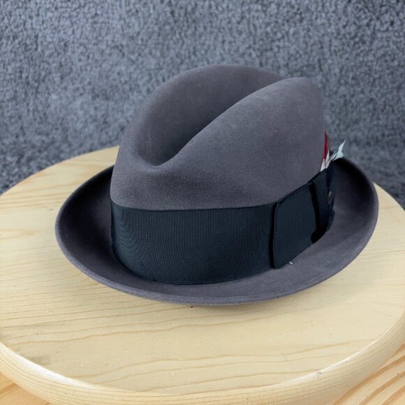 VTG 50s Champ Fedora Hat Men Size 7 Master Felt Craftsmen Kasmir Finish Made USA - Picture 2 of 11